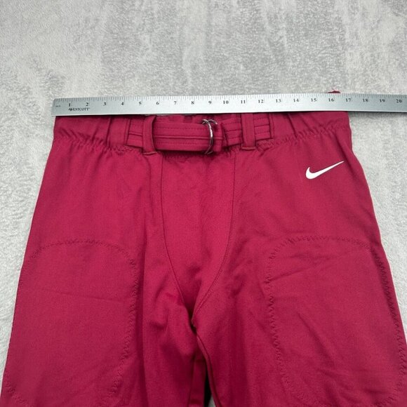 Nike Football Pants Mens XL Maroon White Belted Knee Pads Practice AO4799-612 - Picture 2 of 8